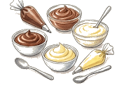 Füllung Creme Illustration