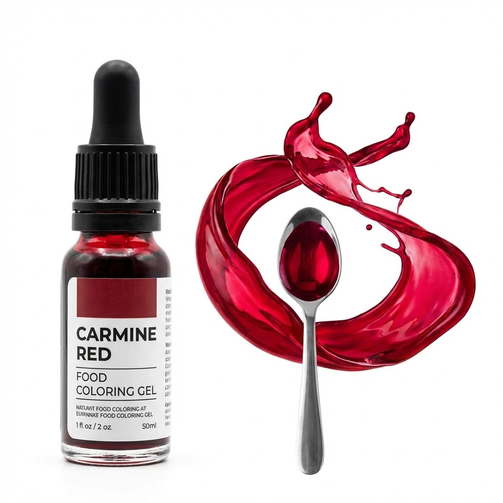 Gelfarbe Karminrot